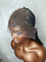 {LAST-PIECE-CLEARANCE} 13x6 Skin Melt Lace Human Hair Front Wig Straight Bob