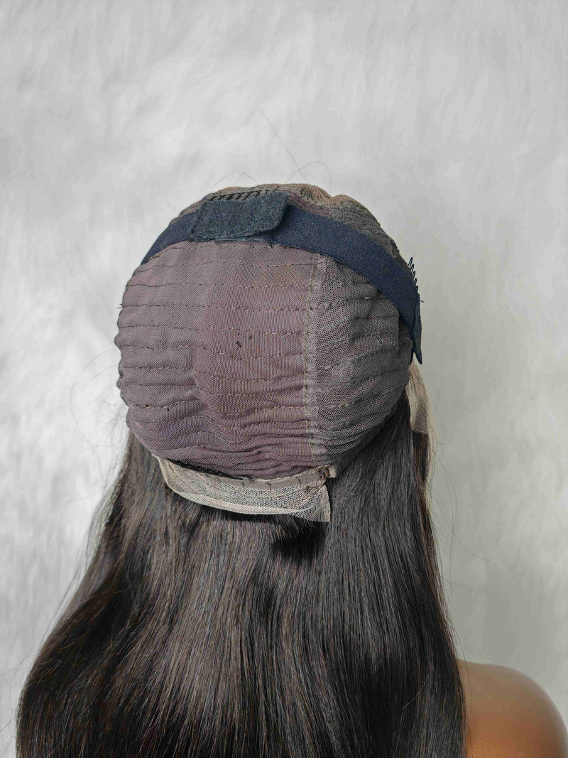 {LAST-PIECE-CLEARANCE} 13x6 Skin Melt Lace Human Hair Front Wig Straight Bob