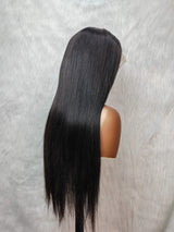 {LAST-PIECE-CLEARANCE} 13x4 Transparent Lace Fake Scalp Human Hair Front Wig Straight