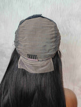 {LAST-PIECE-CLEARANCE} 13x4 Transparent Lace Fake Scalp Human Hair Front Wig Straight