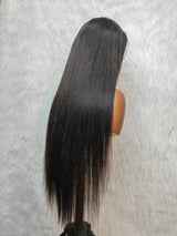 {LAST-PIECE-CLEARANCE} 13x6 Knot-Free Air Cap Skin Melt Lace Human Hair Frontal Wig Straight