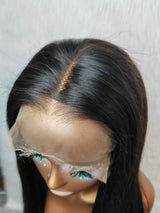 {LAST-PIECE-CLEARANCE} 13x6 Knot-Free Air Cap Skin Melt Lace Human Hair Frontal Wig Straight