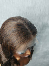 {LAST-PIECE-CLEARANCE} 13x6 Skin Melt Lace Human Hair Front Wig Body Wave Brown