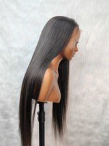 {LAST-PIECE-CLEARANCE} 13x6 Knot-Free Skin Melt Lace Human Hair Yaki Wig