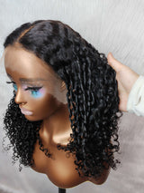 {LAST-PIECE-CLEARANCE} 13x6 Knot-Free Skin Melt Lace Human Hair Pixie Curly Wig