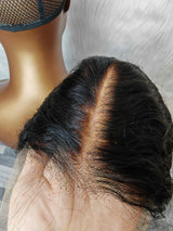 {LAST-PIECE-CLEARANCE} 13x6 Knot-Free Skin Melt Lace Human Hair Pixie Curly Wig