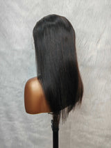 {LAST-PIECE-CLEARANCE} 13x6 Skin Melt Lace Full Frontal Human Hair Drawstring Straight Wig