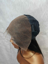 {LAST-PIECE-CLEARANCE} 13x6 Skin Melt Lace Full Frontal Human Hair Drawstring Straight Wig