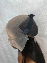 {LAST-PIECE-CLEARANCE} 13x6 Transparent Lace Front Human Hair Straight Wig with Bang