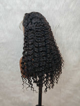 {LAST-PIECE-CLEARANCE} 13x6 Transparent Lace Fake Scalp Human Hair Wig Loose Wave Wig