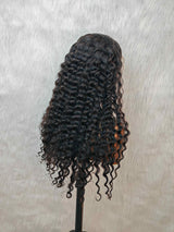 {LAST-PIECE-CLEARANCE} 13x6 Transparent Lace Fake Scalp Human Hair Wig Loose Wave Wig