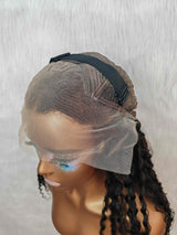 {LAST-PIECE-CLEARANCE} 13x4 Transparent Lace Human Hair Curly Wig
