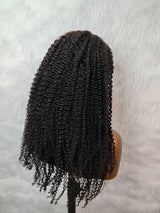 {LAST-PIECE-CLEARANCE} 4X4 Transparent Lace Air Cap Human Hair Wig Kinky Curly