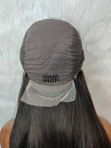 {LAST-PIECE-CLEARANCE} 13X4 Skin Melt Lace Knot-Free Human Hair Full Frontal Wig Straight