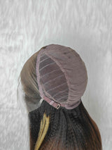 {LAST-PIECE-CLEARANCE} 13x6 HD Lace Raw Hair Yaki Highlight Human Hair Frontal Wig