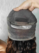 {LAST-PIECE-CLEARANCE} 360 HD 360 Lace Knot-Free Lagos Hairline Curly Edge Ombre Indian Wave Human Hair Lace Wig