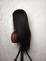 {LAST-PIECE-CLEARANCE} 360 Knot-Free Skin Melt Lace Human Hair Wig Yaki Straight