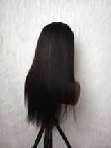 {LAST-PIECE-CLEARANCE} 360 Knot-Free Skin Melt Lace Human Hair Wig Yaki Straight