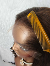 {LAST-PIECE-CLEARANCE} 13x6 Skin Melt Lace Lagos Hairline Brown Human Hair Wig Body Wave