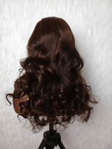 {LAST-PIECE-CLEARANCE} 13x6 Skin Melt Lace Lagos Hairline Brown Human Hair Wig Body Wave