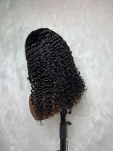 {LAST-PIECE-CLEARANCE} 9x6 Skin Melt Lace Glueless Human Hair Drawstring Wig Burmese Curls