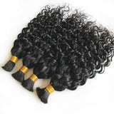 Water Wave Bulk Hair Human Hair Extension For Boho Knotless Braiding