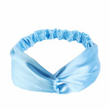 Satin Silky Twisted Headband Adjustable Elastic Hair Wrap