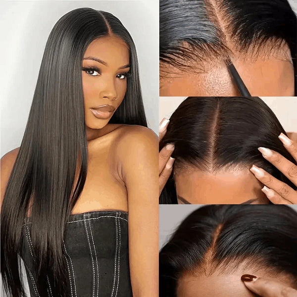 CLEARANCE 4X4/13x4 Transparent Lace Wig 250% Human Hair Wig Straight