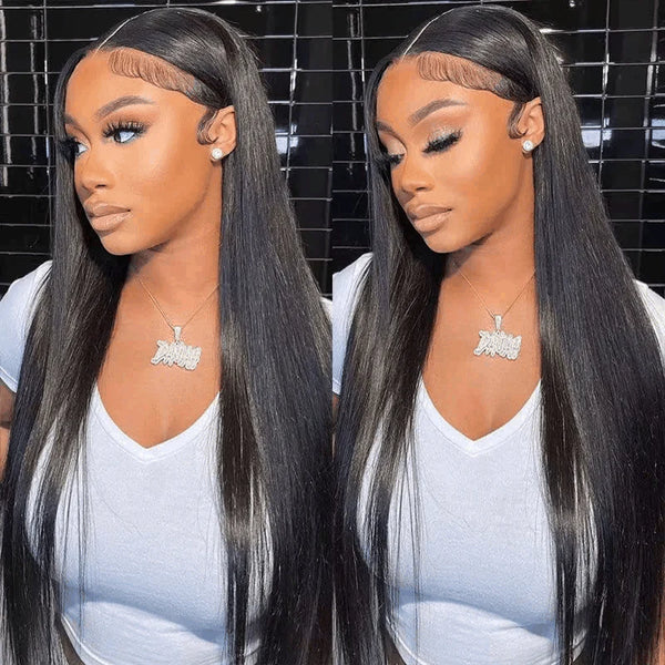 CLEARANCE 4X4/13x4 Transparent Lace Wig 250% Human Hair Wig Straight