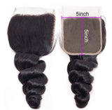 HD Skin Melt Lace Pre-Plucked 4x4/5x5 Lace Closure Human Hair Wave Textures (Not Wig)