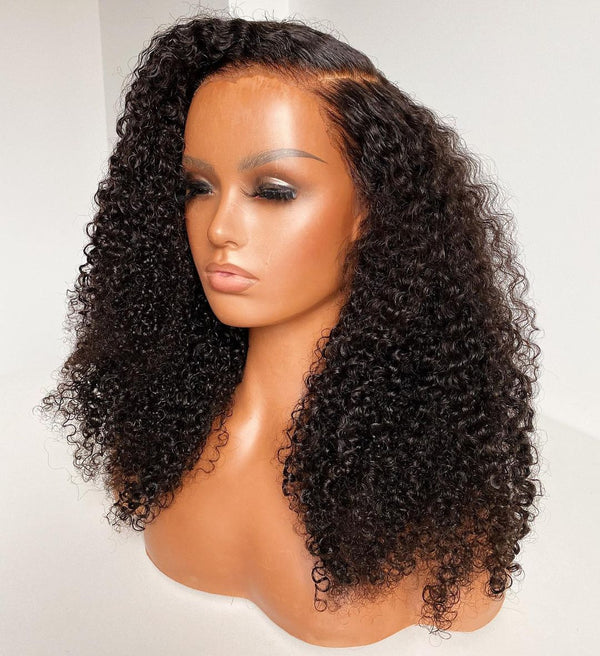 Victoria | 13X4 Preplucked Virgin Human Hair Lace Wig | Kinky Curly