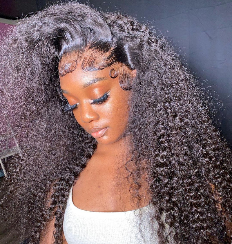 Mia 13x6 Skin Melt Lace Front Jerry Curly Human Hair Wig