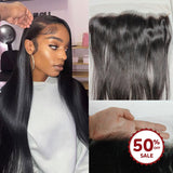 {50% Off US ONLY} 13x4 HD Skin Melt Lace Frontal Straight Hair (Not Wig)