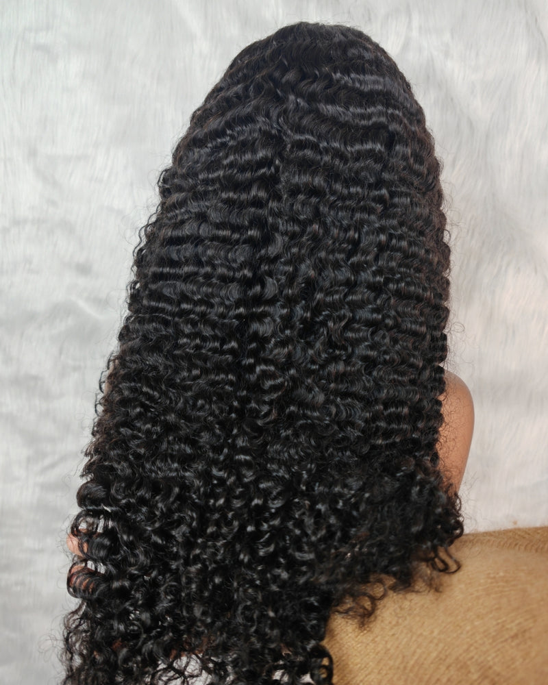 Upgraded Air Cap KNOT-FREE 5x5/13x6 Skin Melt Lace Human Hair Wig Burmese Curls