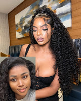 Upgraded Air Cap KNOT-FREE 5x5/13x6 Skin Melt Lace Human Hair Wig Burmese Curls
