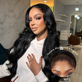 New Custom Preshaped M Hairline 13x6 Skin Melt Lace Front Wig