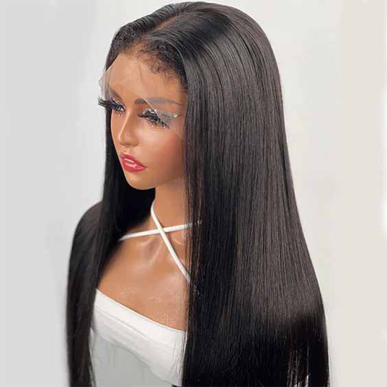 Curly Edge 13x4|13X6 Lace Front Straight Human Hair Wig