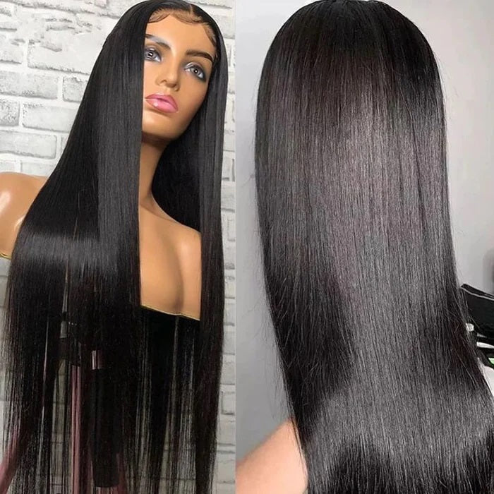 {BLACK FRIDAY 55% OFF} 13x4 Lace Front Straight Wig Virgin Human Hair Wigs