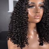 CLEARANCE Glueless Knot-Free 13x6 Fitted Cap Ear Tap 250% Skin Melt Lace Front Wig Finger Coily Curls Bob