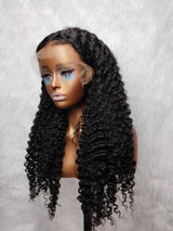Skin Melt Full Lace (Whole Lace Cap) Burmese Curls Delicate Hairline Human Hair Lace Wig