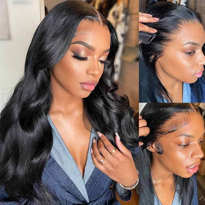 13x6 Skin Melt Lace Front Body Wave Human Hair Wig