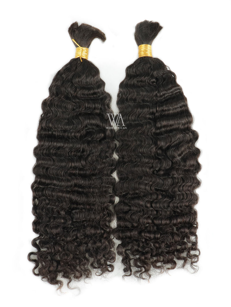 Burmese Curls Bulk Hair Human Hair Extension For Boho Knotless Braiding