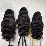 6x5 Drawstring Glueless Transparent Lace Closure Wig Body Wave