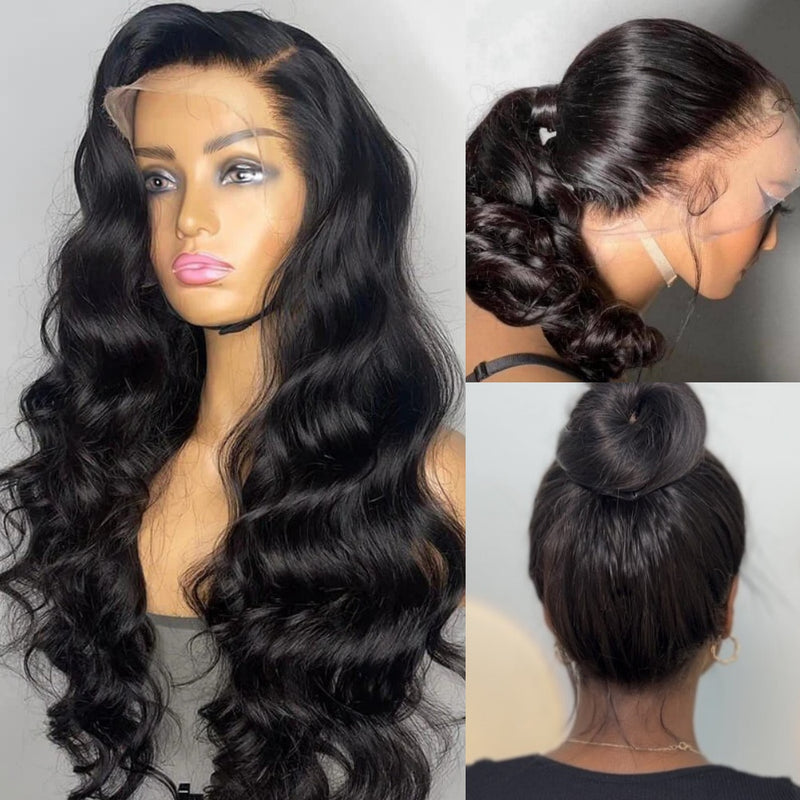 Invisible Strap 360 Skin Melt Lace Wig 2.0 Precut Lace Knot-Free Human Hair Frontal Wig Body Wave