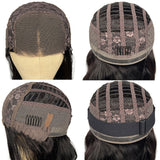 NEW Glueless Air Cap Skin Melt Swiss Lace Preplucked Human Hair Closure Wigs Straight