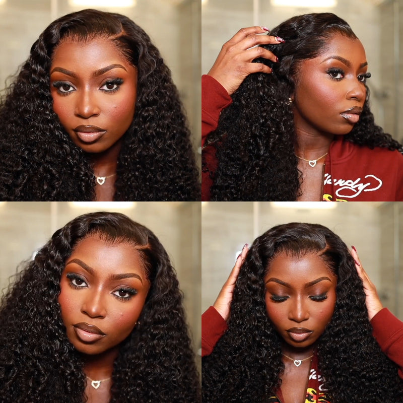 Lagos Hairline Skin Melt 360 Lace Invisible Strap Human Hair Wig Curly/Burmese Curls
