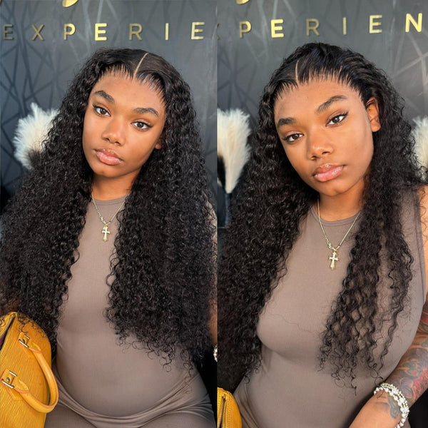 Knot-Free Skin Melt Full Lace Preplucked Human Hair Curly Wig