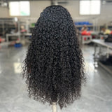 Lagos Hairline Skin Melt 360 Lace Invisible Strap Human Hair Wig Deep Curly