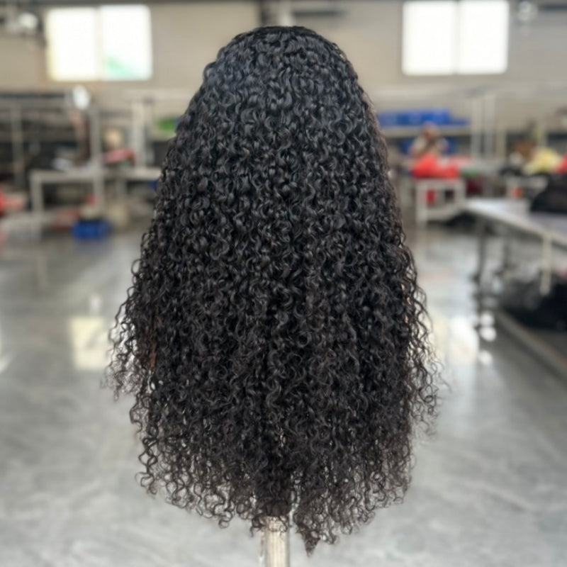 Lagos Hairline Skin Melt 360 Lace Invisible Strap Human Hair Wig Deep Curly