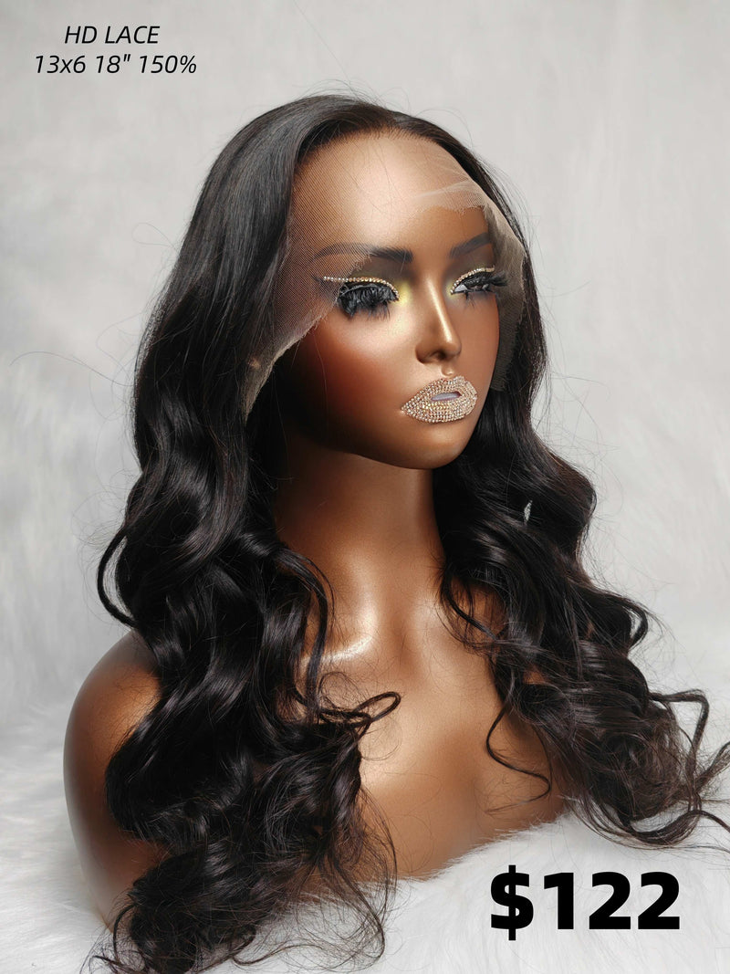 {LAST-PIECE-CLEARANCE} 13x6 Knot-Free Fitted Human Hair Lace Front Wig Body Wave